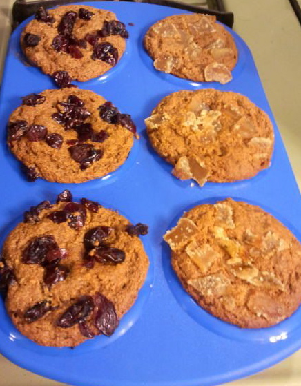 Meatless Monday: Sweet Potato Muffins w/ Candied Ginger - The Blissful ...